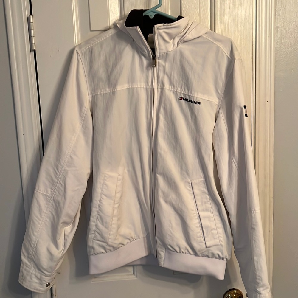 White Tommy Hilfiger zip up